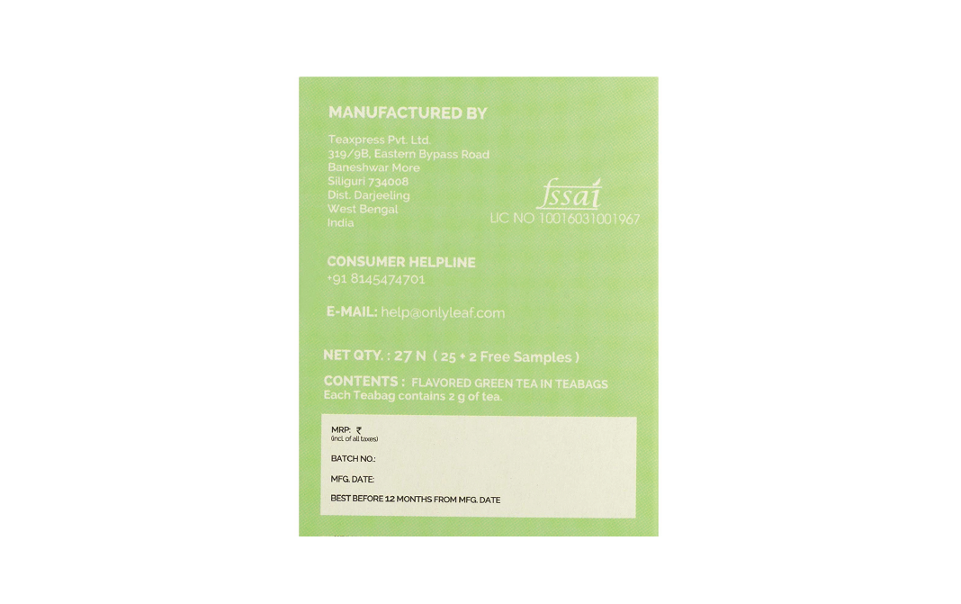 Only Leaf Amla Green Tea    Pack  27 pcs